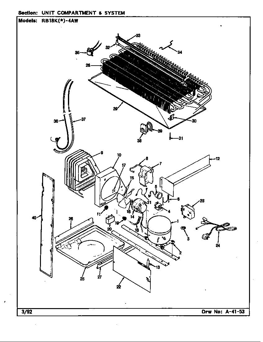 Unit compartment & system