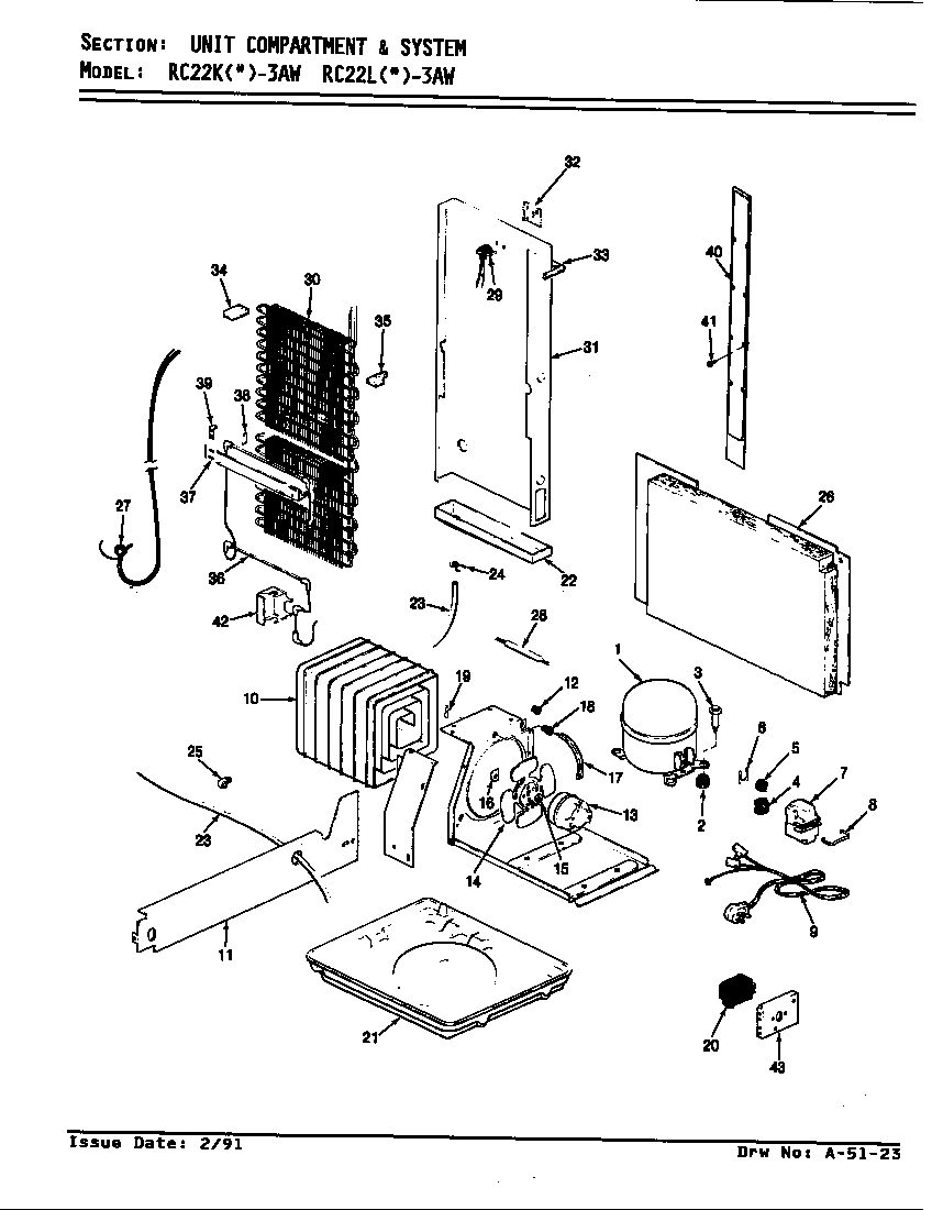 Unit compartment & system
