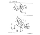 Magic Chef RC22LN-3AW/BS32A ice maker & bin diagram