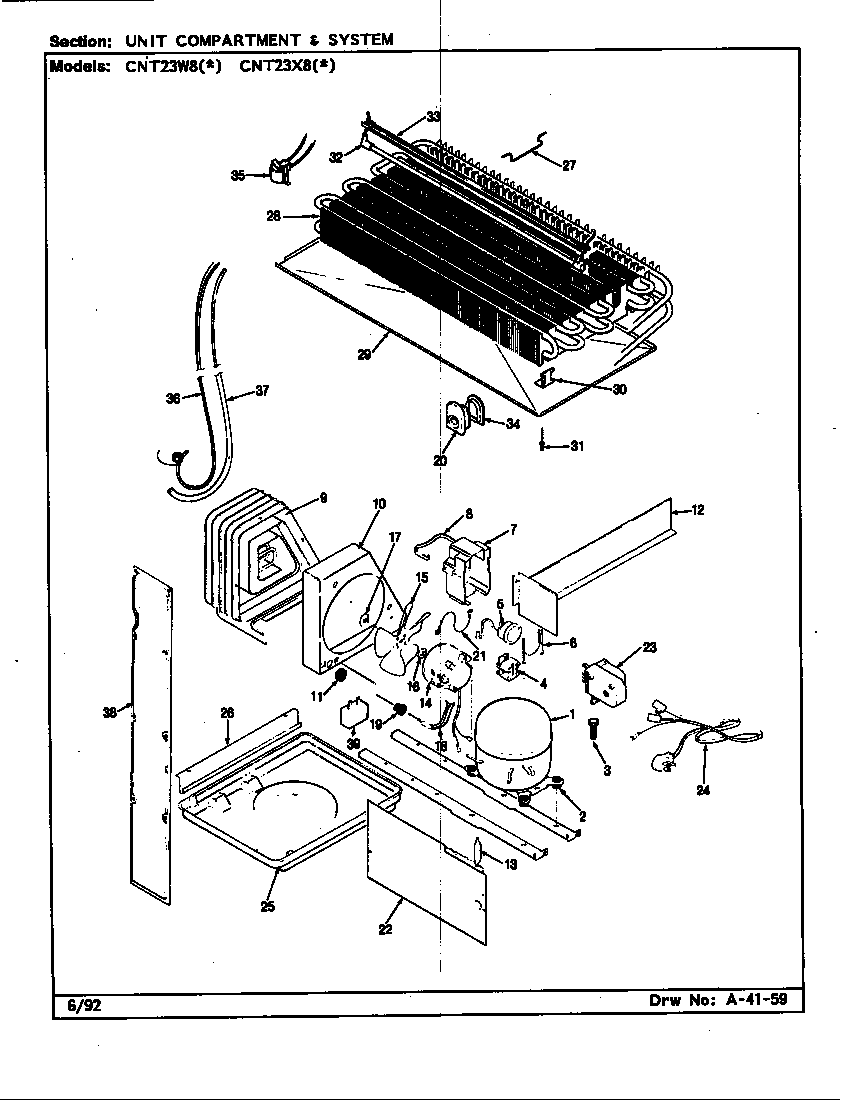 Unit compartment & system