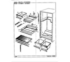 Maytag CNT23W8-BF91A shelves & accessories diagram