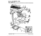 Magic Chef RB19KA-4A/AG65D unit compartment & system diagram
