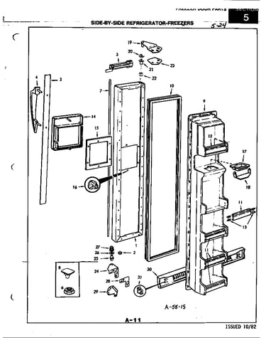Freezer door