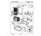 Magic Chef RC24CY-3AI/3N80A unit compartment & system diagram