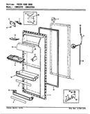 Fresh food door (cdns22v9/ar35a) (cdns22v9/br35a) (cdns22v9a/ar36a) (cdns22v9a/br36a)