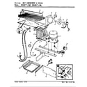 Magic Chef RB18KN-4BL/BG47A unit compartment & system diagram