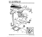 Magic Chef RB18KN-4BL/BG47A unit compartment & system diagram