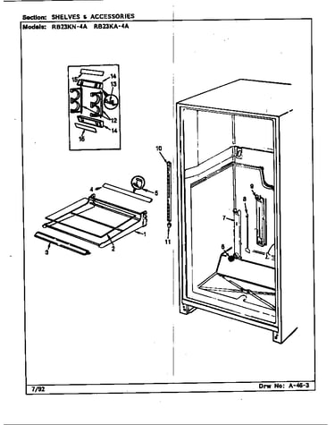 Shelves & accessories (rb23ka-4a/bg95a) (rb23ka-4a/bg95c) (rb23kn-4a/bg94a) (rb23kn-4a/bg94c)