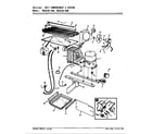 Magic Chef RB18JA-4AW/9A32A unit compartment & system diagram