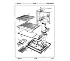 Maytag NNT198GZA/7A12A freezer compartment diagram