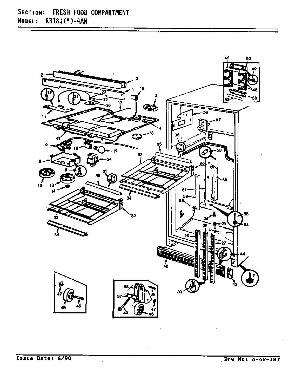 Fresh food compartment (rb18ja-4aw/9a32b)