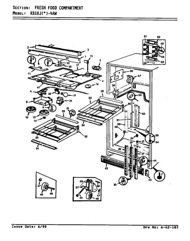 Fresh food compartment (rb18ja-4aw/9a32b)