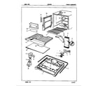 Maytag NDNT229GA/5E69A freezer compartment diagram