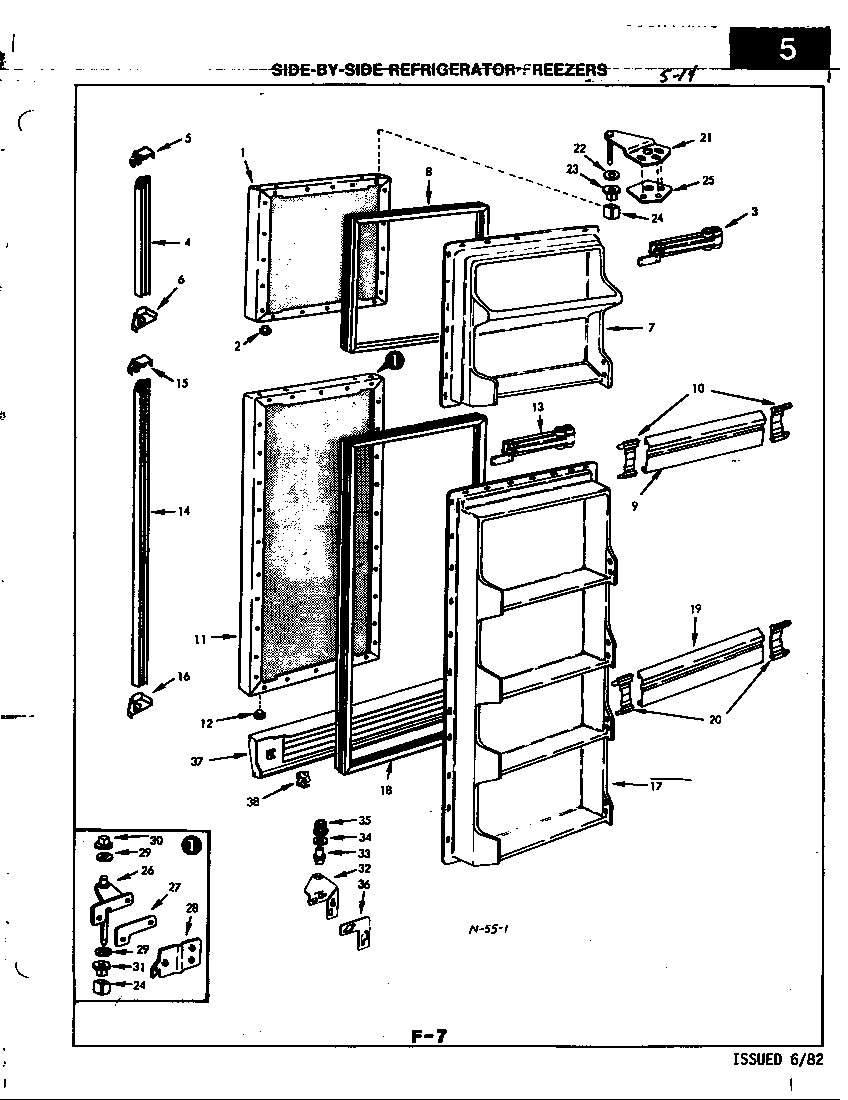 Freezer door