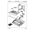 Magic Chef RB15EA-2AL/5E58A freezer compartment diagram