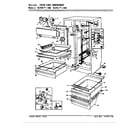 Magic Chef RC24KA-3AW/AS82A fresh food compartment diagram