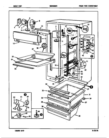 Fresh food compartment (nedns249ha/7l38a) (nedns249hh/7l38a)