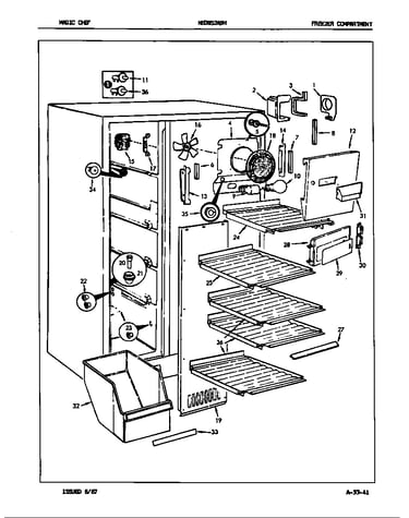 Freezer compartment (nedns249ha/7l38a) (nedns249hh/7l38a)