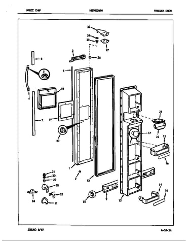 Freezer door