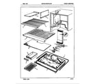Magic Chef RB17EY-2A/7C03A freezer compartment diagram