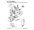 Magic Chef RC24LA-3AW/BS82A freezer compartment diagram
