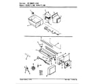 Magic Chef RC24LA-3AW/BS82A ice maker & bin diagram