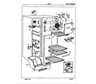 Maytag NNS207G/7L39A freezer compartment diagram