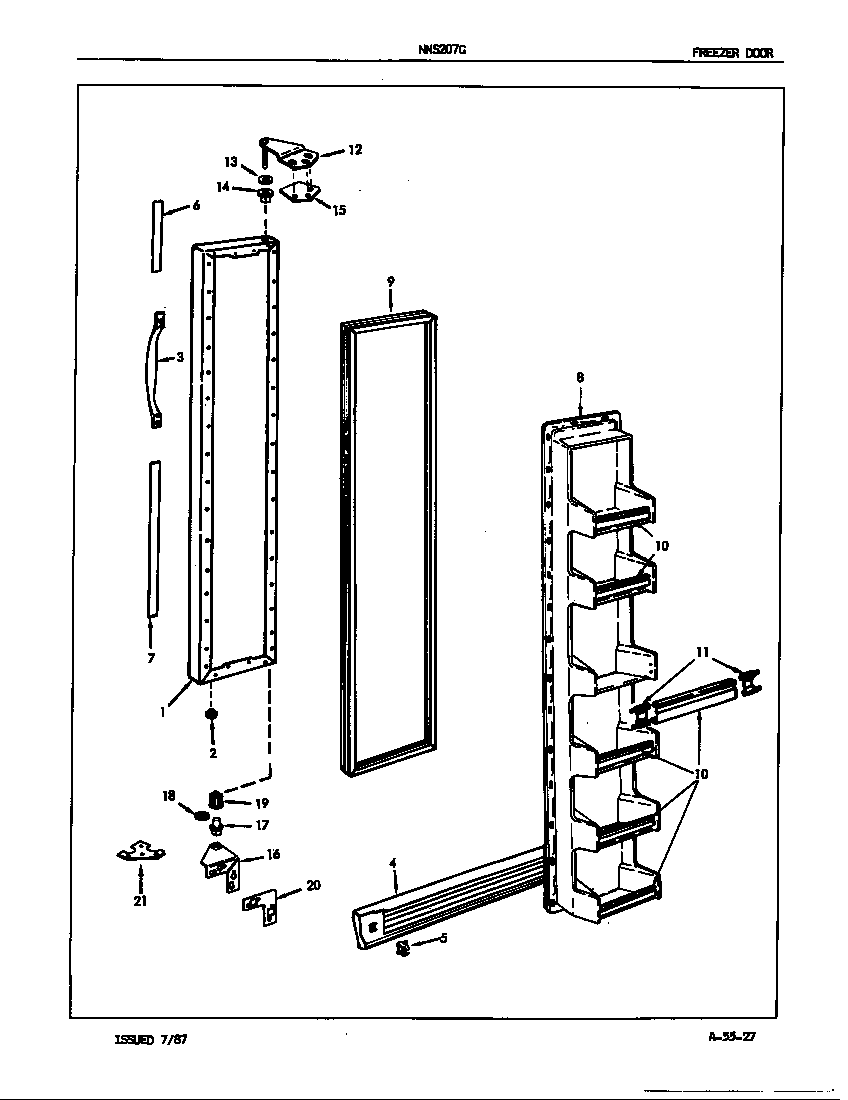 FREEZER DOOR (NNS207GA/5N61A) (NNS207GH/5N61A)