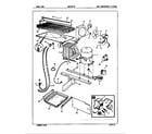 Magic Chef RB19FA-3A/5E77A unit compartment & system diagram