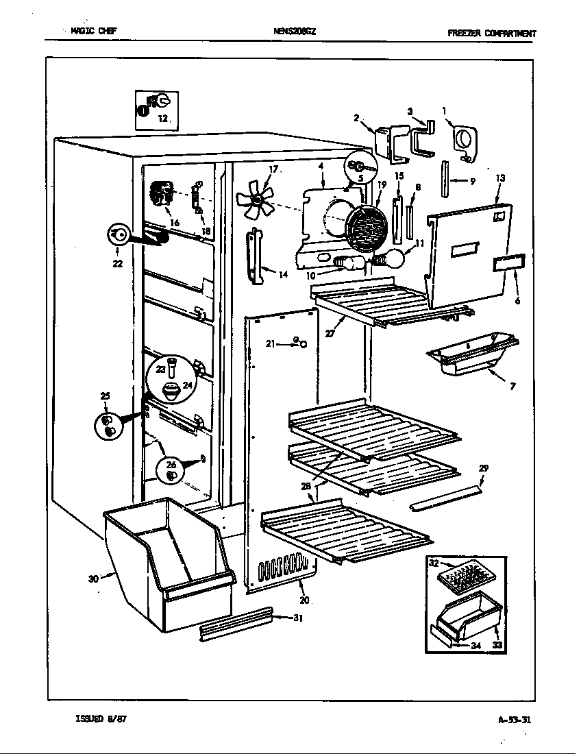 Freezer compartment