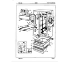 Maytag NNS228GA/5N69A fresh food compartment diagram