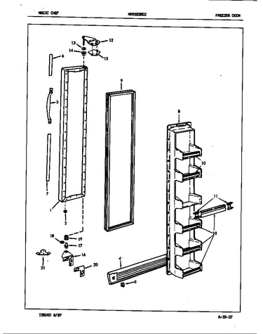 Freezer door