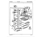 Magic Chef RC22FY-3AW/5N57A freezer compartment diagram