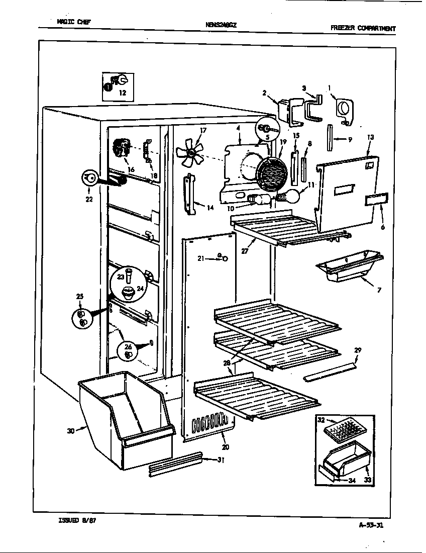 Freezer compartment