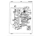 Maytag NNS228G/7L41A freezer compartment diagram