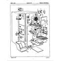Magic Chef RC24FY-3PW/5N59A freezer compartment diagram