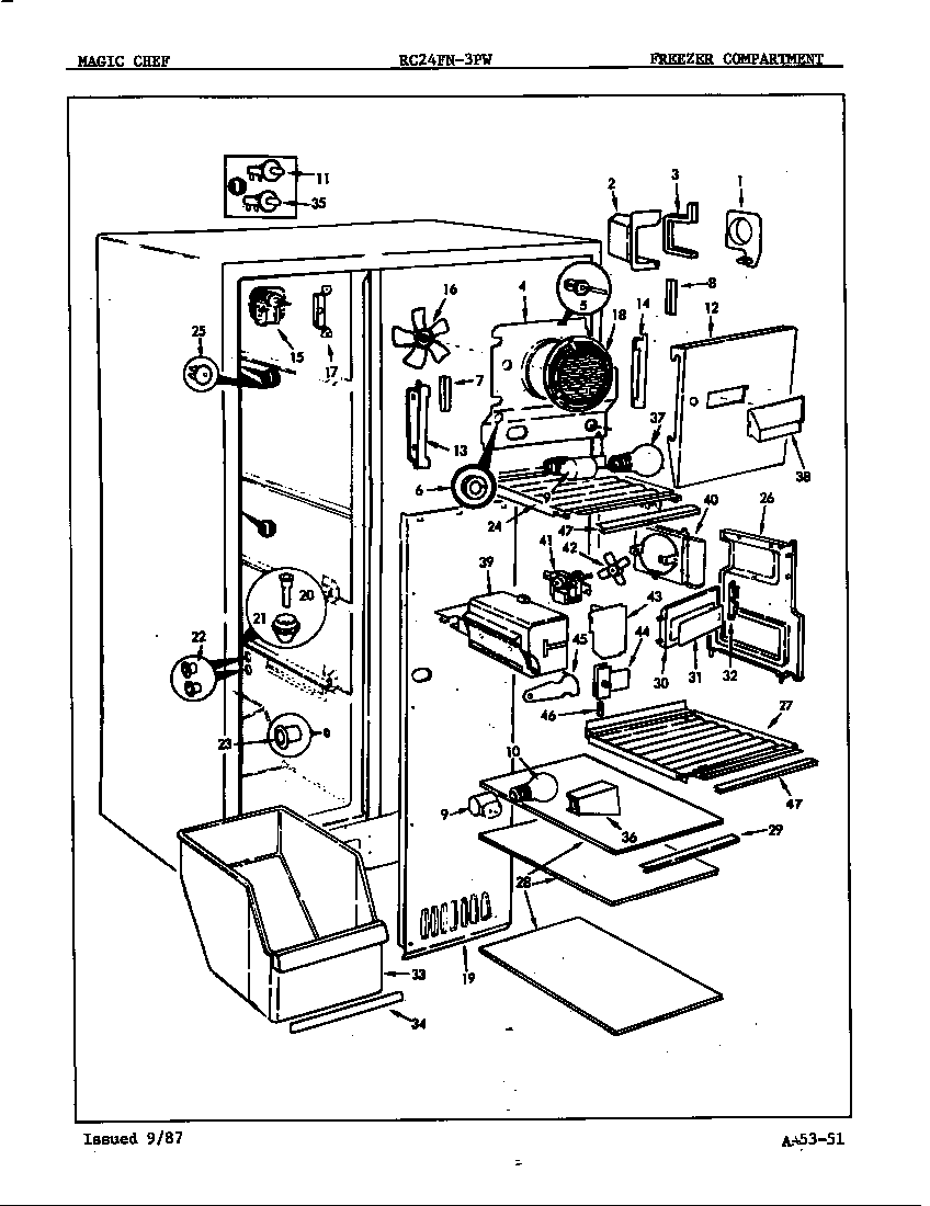 Freezer compartment
