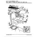 Magic Chef RB19HA-1A/8C69A unit compartment & system diagram