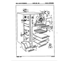 Magic Chef RC22HA-3BW/8N79B freezer compartment diagram