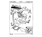 Magic Chef RB17HN2AF/8C63A unit compartment & system diagram