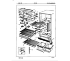 Maytag NNT176GZ/7D47A fresh food compartment diagram