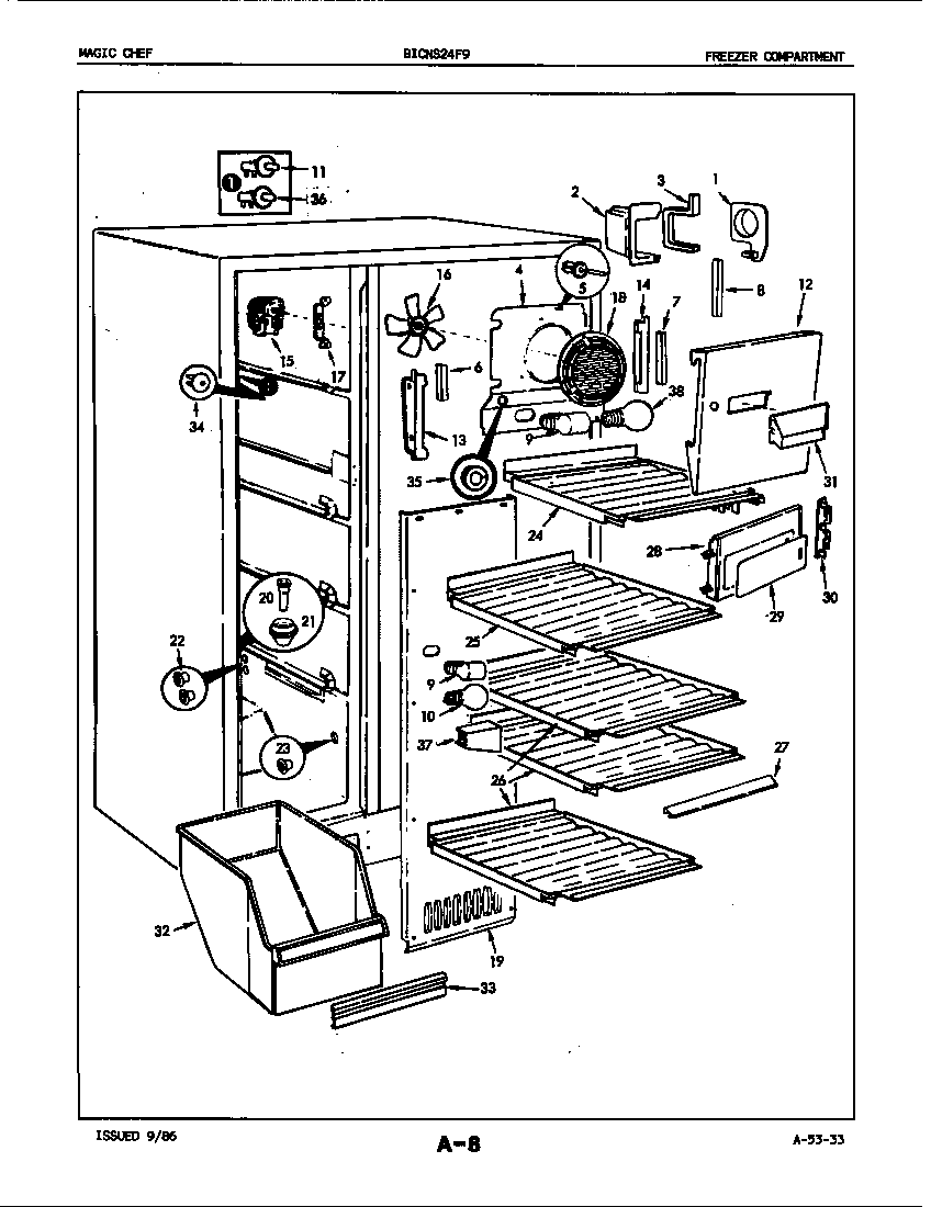Freezer compartment