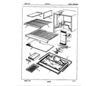 Magic Chef RB17FA-3A/7C16A freezer compartment diagram