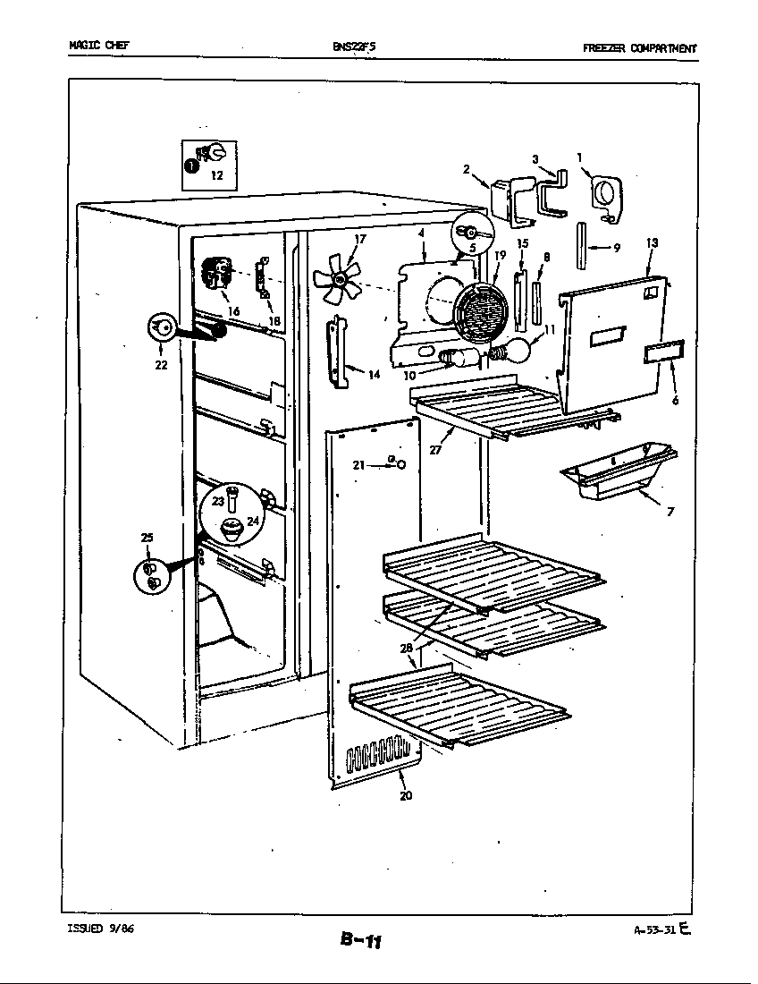 Freezer compartment