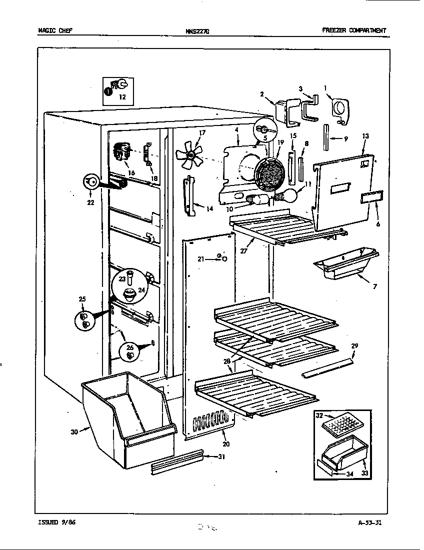 Freezer compartment