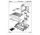 Magic Chef RB17FN-1AL/8C47B freezer compartment diagram