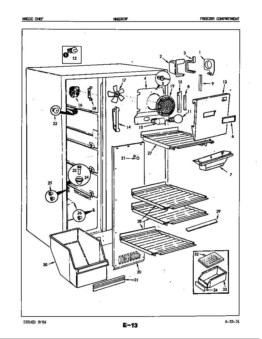 Freezer compartment