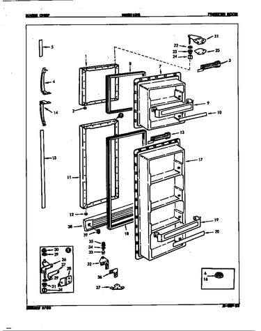 Freezer door
