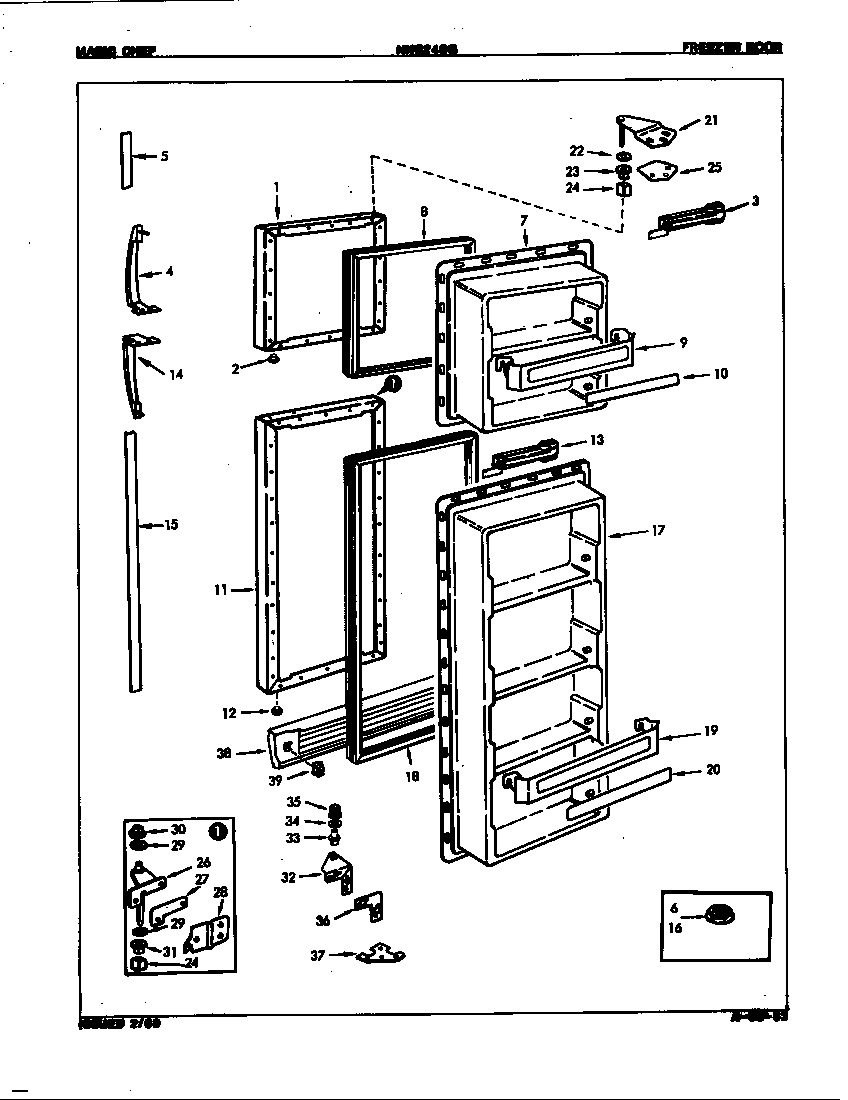Freezer door
