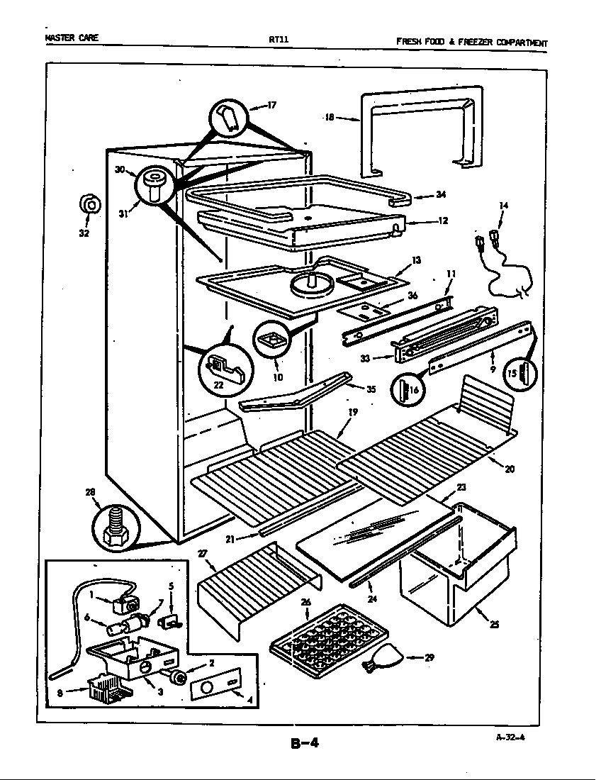 FRESH FOOD & FREEZER COMPARTMENT